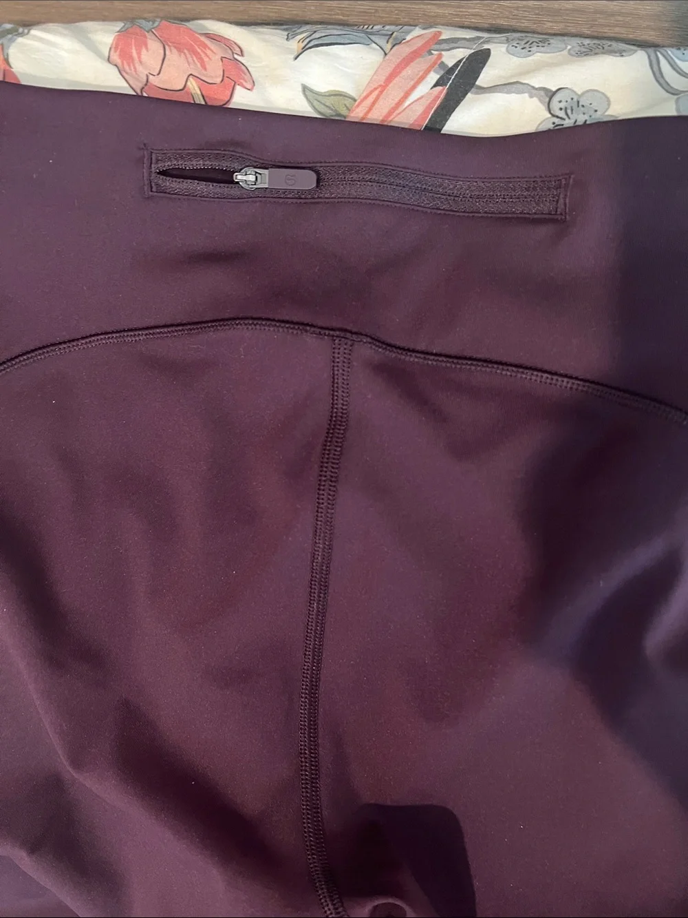 lululemon athletica Deep Burgundy Athletic Leggings with Side Pockets - Picture 9 of 14